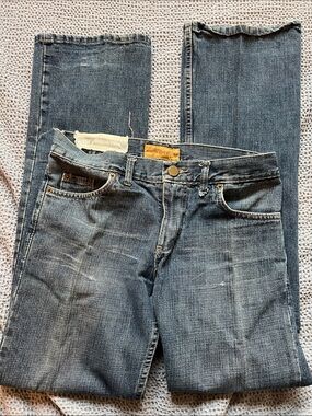 Mens Blue Denim Jeans - Casual Straight Fit